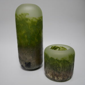 m) Vaas glas  India. €67,50 en €36,50