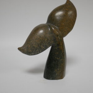e) Whale tail / walvisstaart serpentijnsteen