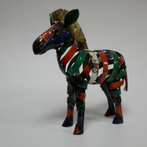 d) zebra scrapmetal h.32cm  Zimbabwe