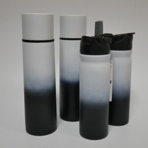 j) Zwart-witte re tulp thermosfles  500ml