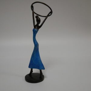 a2) beeld brons.    hoogte 28cm