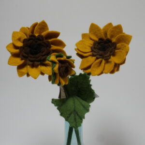 b1)  zonnebloem vilt