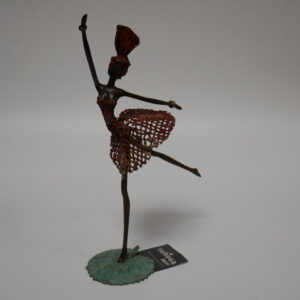 a5) beeld brons.   danseres  h.28cm