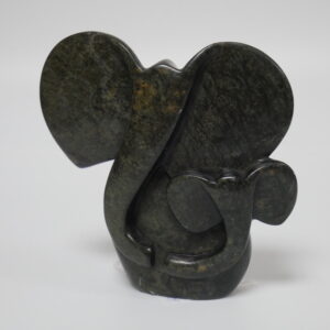 e2)  olifant serpentijnsteen zimbabwe. hoogte 13cm