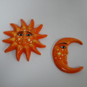 a10) setje zon en maan keramiek