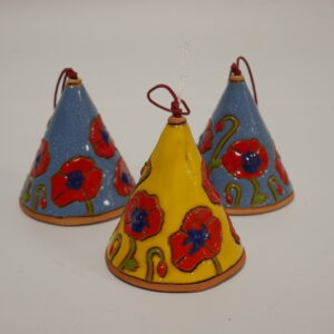 b1) klokje - keramiek - h.8cm