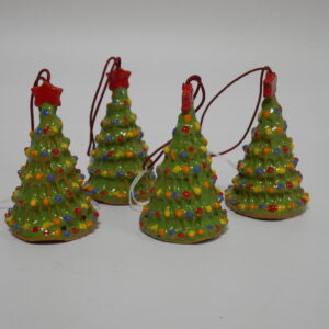 b2) kerstboompje - keramiek - h. 9cm
