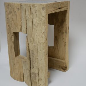 a2) krukje - sloophout - 30x30x45cm